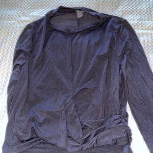 Sweaty Betty Charcoal Long Sleeve Top